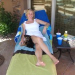 me and fiona lounging